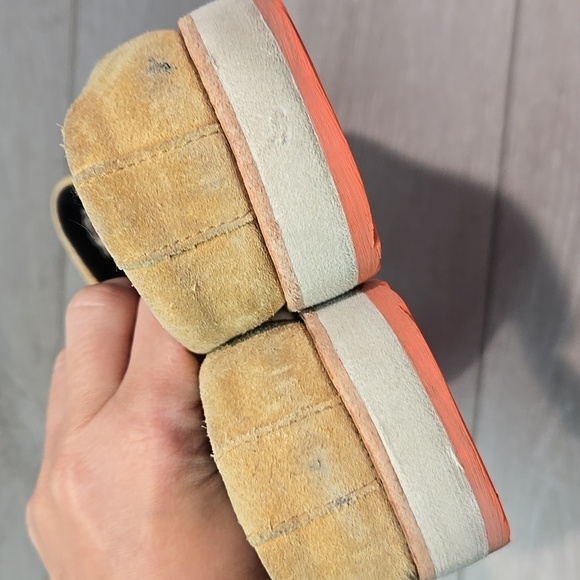 Merrell Women Juno Camel Leather Mule Clog shoes Platform shoes sz 10 - Picture 6 of 11